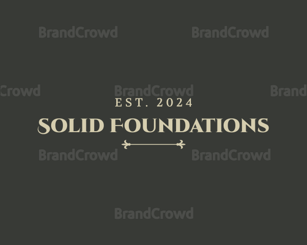 Classy Serif Business Logo