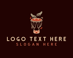 Bongo - Percussion Tribal Drum logo design