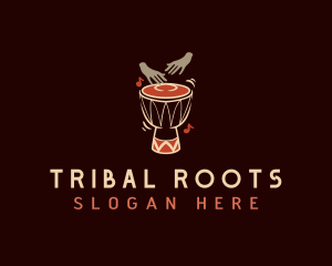 Tribal - Percussion Tribal Drum logo design