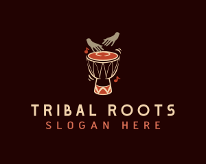 Percussion Tribal Drum logo design