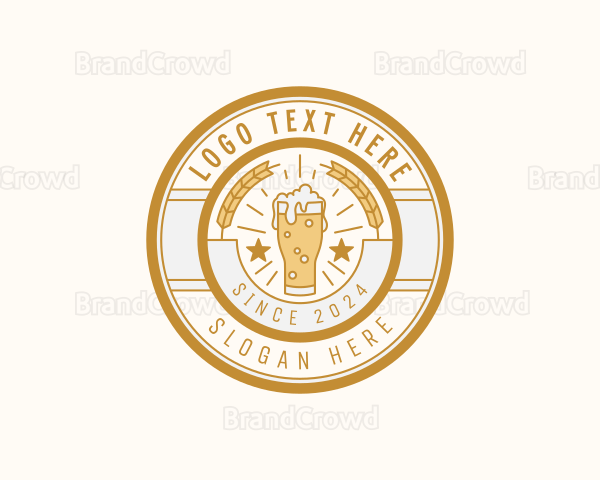 Liquor Beer Pub Logo