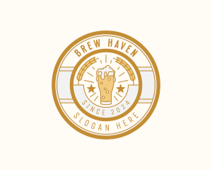 Liquor Beer Pub logo design