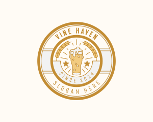 Liquor Beer Pub logo design