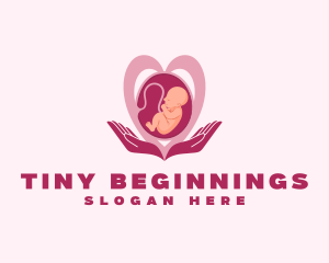 Fetus - Pediatrician Care Pregnancy logo design