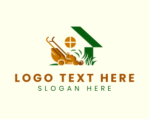 Equipment - House Lawn Mower logo design