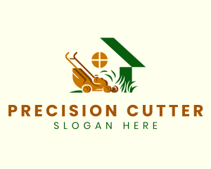 House Lawn Mower logo design