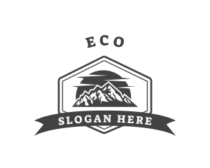 Mountain Climbing - Mountain Hills Trekking logo design