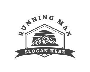 Scenery - Mountain Hills Trekking logo design