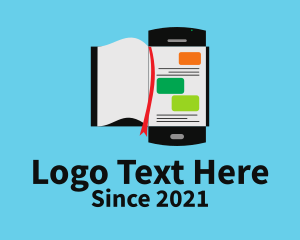 Online - Online Mobile Book logo design