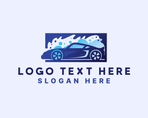 Bubble - Car Wash Cleaning logo design