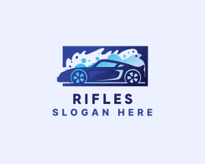 Sedan - Car Wash Cleaning logo design