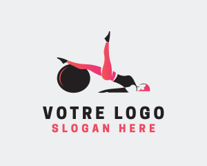 Sporting Goods - Exercise Fitness Woman logo design