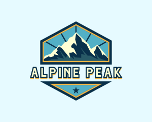 Alpine - Mountain Adventure Alpine logo design