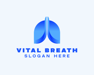Lung - Respiratory Lungs Clinic logo design
