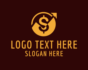 Loan - Dollar Coin Arrow logo design