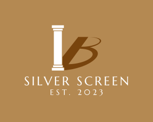 Professional - Letter B Column Shadow logo design