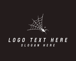 Spooky - Arachnid Spider Web logo design
