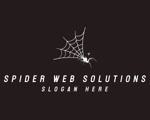 Arachnid Spider Web logo design