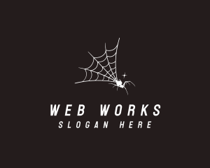 Web - Arachnid Spider Web logo design
