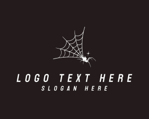 Spider - Arachnid Spider Web logo design