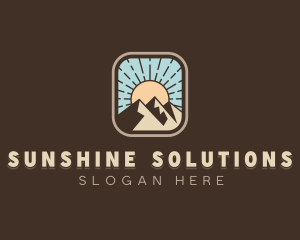 Mountain Sun Camping logo design