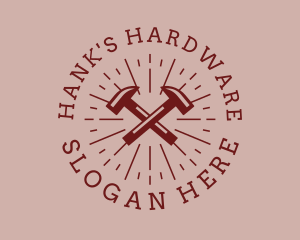 Hipster Hardware Hammer logo design