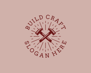 Hipster Hardware Hammer logo design