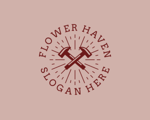 Hipster Hardware Hammer logo design