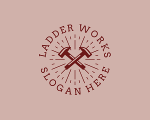 Hipster Hardware Hammer logo design