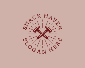 Hipster Hardware Hammer logo design