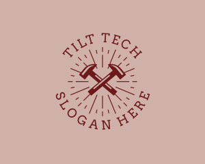 Hipster Hardware Hammer logo design