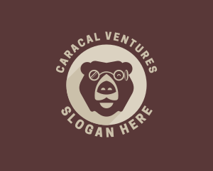 Bear Eyeglass Eyewear logo design