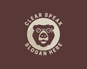 Bear Eyeglass Eyewear logo design