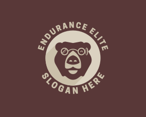 Bear Eyeglass Eyewear logo design