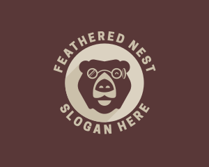 Bear Eyeglass Eyewear logo design