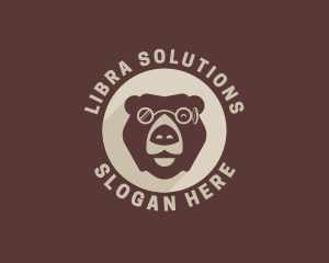 Bear Eyeglass Eyewear logo design