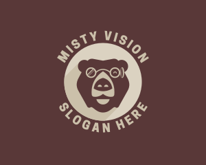 Bear Eyeglass Eyewear logo design