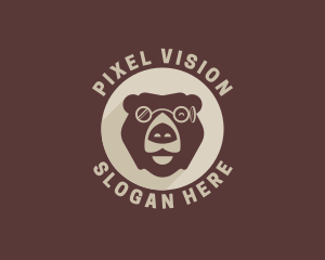 Bear Eyeglass Eyewear logo design