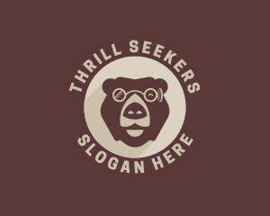 Bear Eyeglass Eyewear logo design