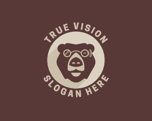 Bear Eyeglass Eyewear logo design