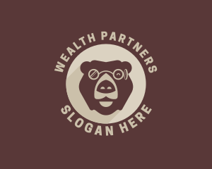 Bear Eyeglass Eyewear logo design