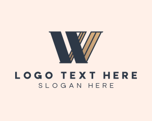 Fashion Designer - Fashion Tailoring Letter W logo design