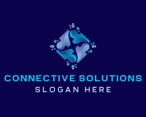Network - Pixel Technology Network logo design