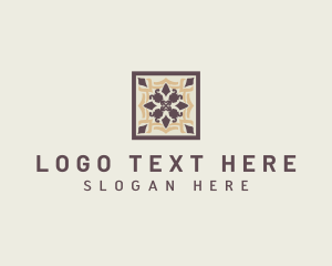 Home Improvement - Tiling Pattern Renovation logo design