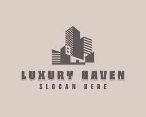 Condominium - Condominium Tower Property logo design