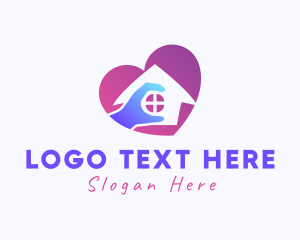 Hand - Heart Home Care logo design