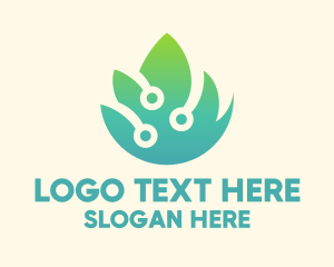 Sustainable - Eco Friendly Technology logo design
