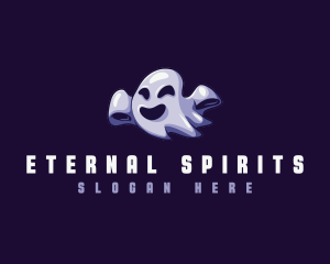 Floating Ghost Spirit logo design