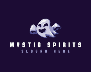 Floating Ghost Spirit logo design