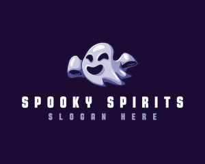 Floating Ghost Spirit logo design